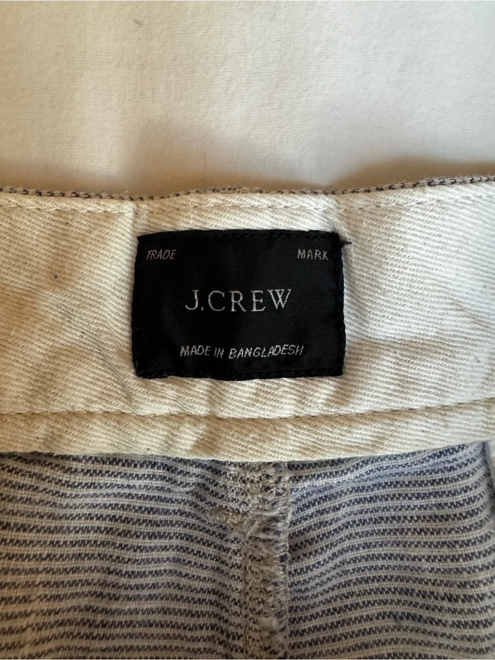 J. Crew Blue Striped shorts - 32” Waist, 7” Inseam